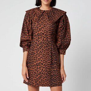 Ganni Cheetah Bib Dress